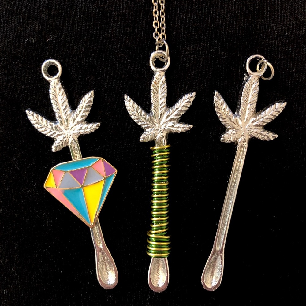 Festival spoon necklace pendant rave stash edc - Picture 1 of 2